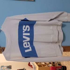 Women's Blue Striped Levi's Sweatshirt